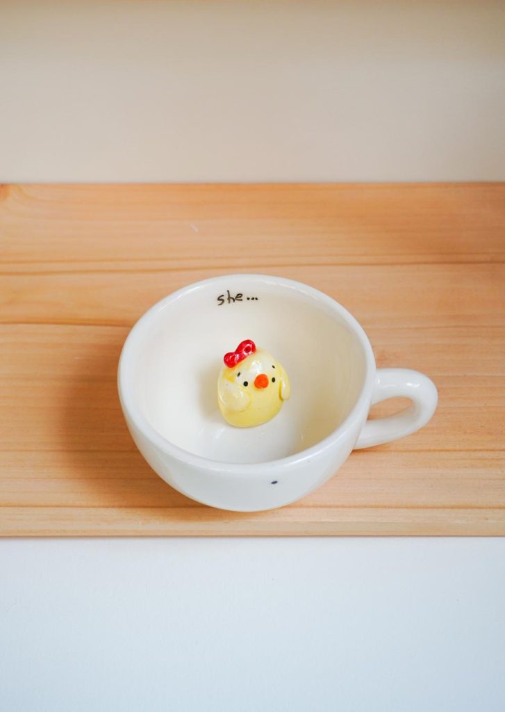 فنجان طرح جوجه دختر